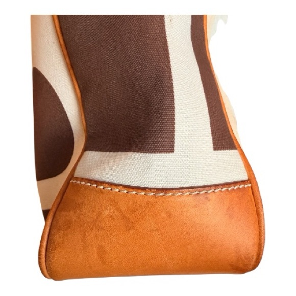 Bally Vintage Bennas Canvas and Italian Vachetta Tote, 90s, Made in Italy - Picture 11 of 13